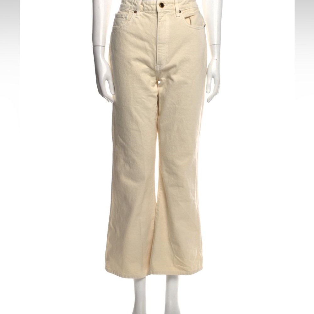 Khaite ivory Gabbie jeans size 28